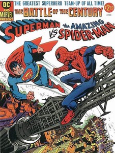 DCとマーベルの初のクロスオーバー作品, ”Superman vs. the Amazing Spider-Man: The Battle of the Century.” © 1976 DC Comics&Marvel Comics Inc. ALL RIGHTS RESERVED.